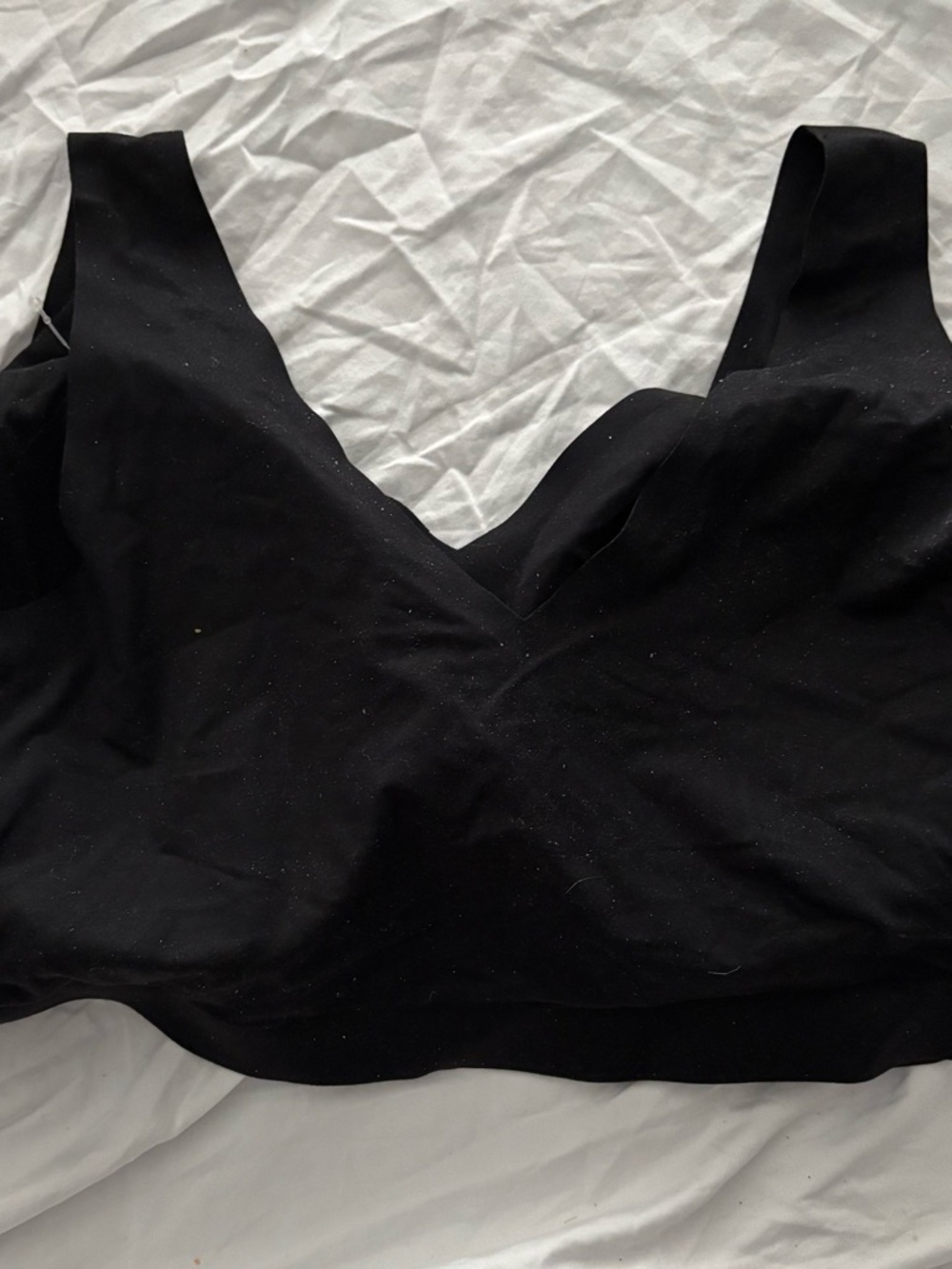 Soma Enbliss Bralette Sz XXL color black wireless soft comfortable lounge sleep - Picture 6 of 13